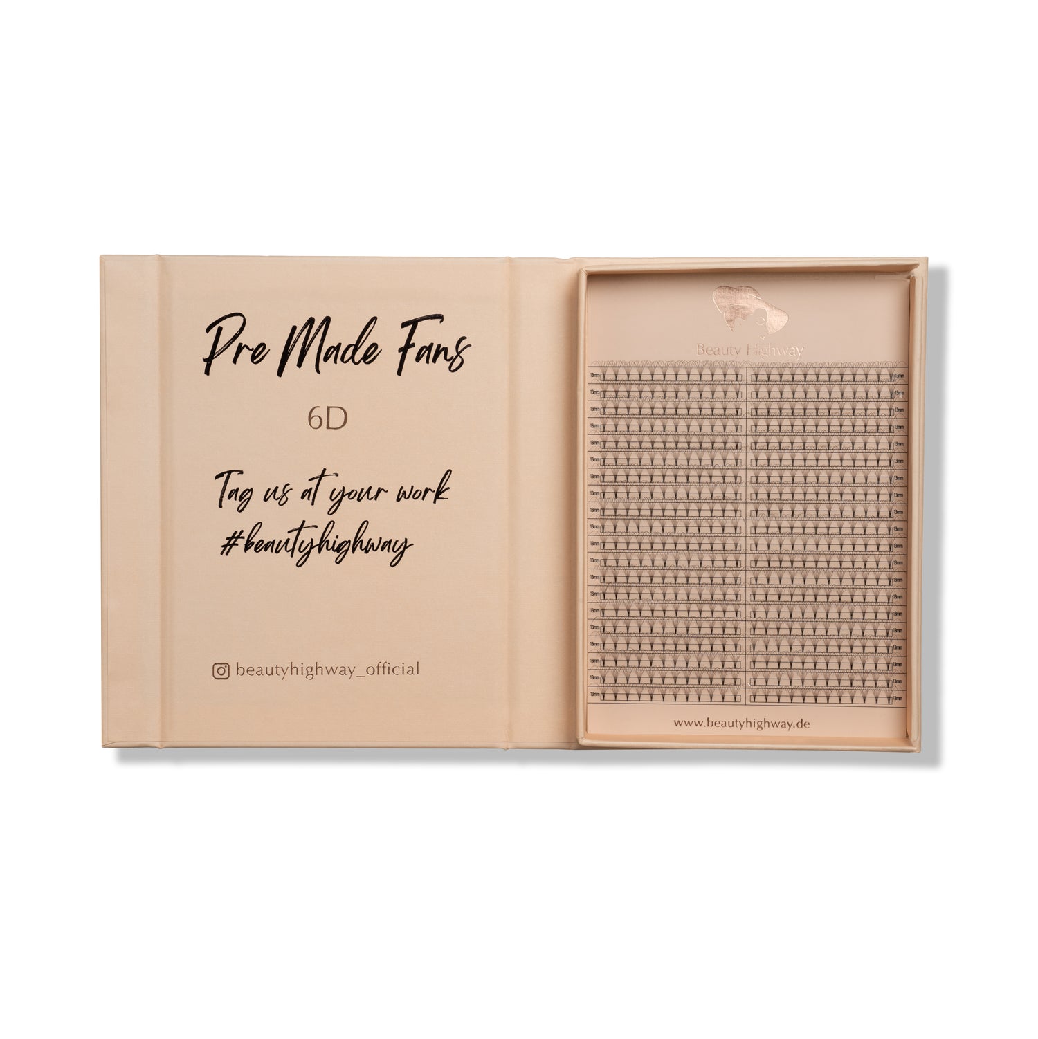 Fertige Fächer 6D Lashes 0,05 C Curl Mixbox XXL Box 480 Fächer 20 Reihen