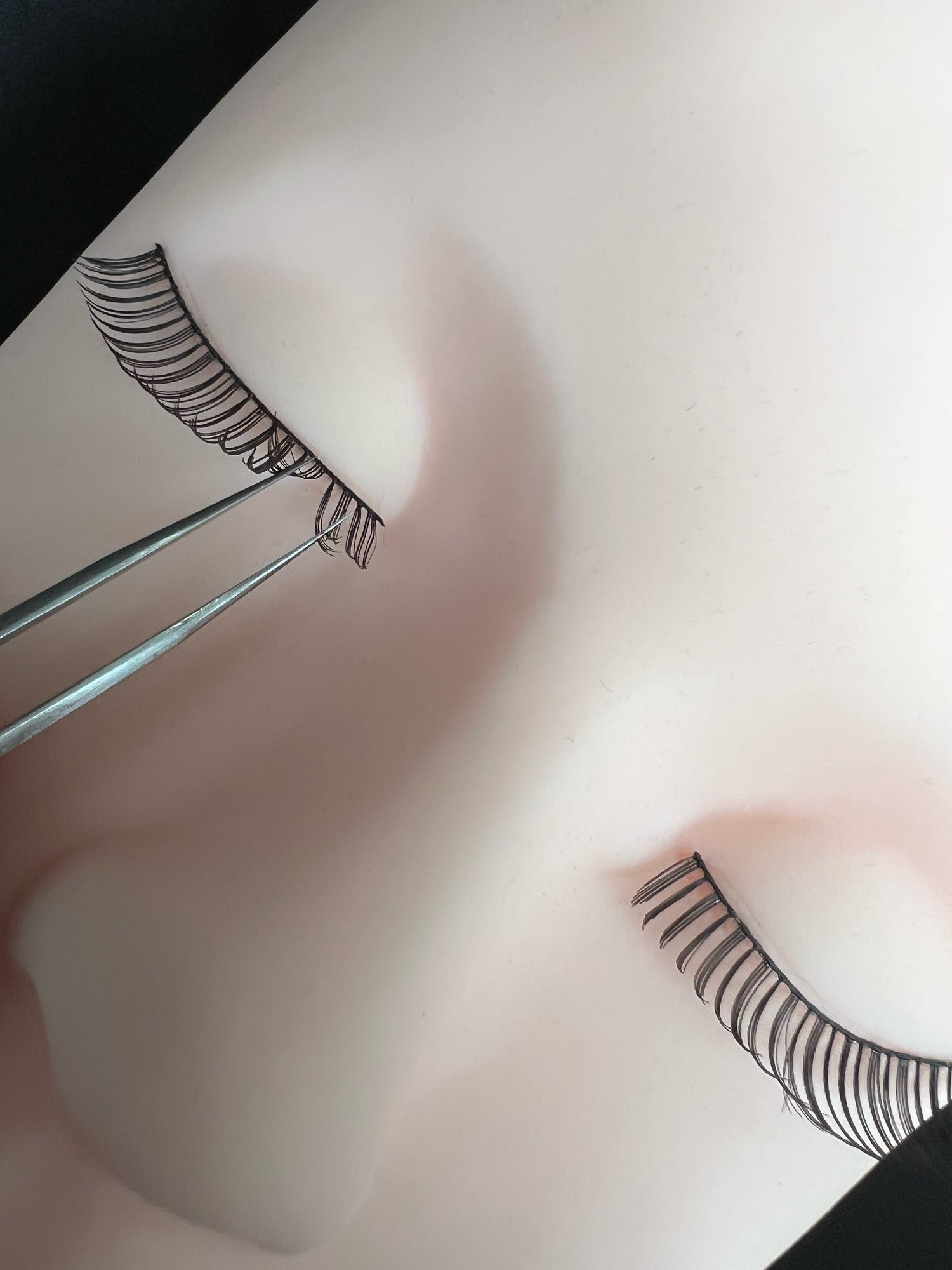Übungskopf Wimpern