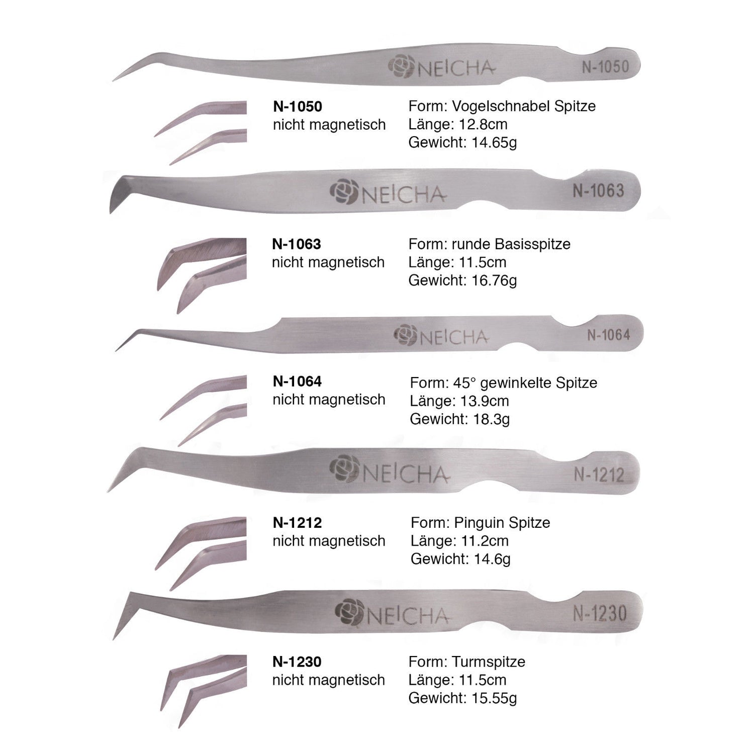 Pinzetten/Zangen Wimpernverlängerung